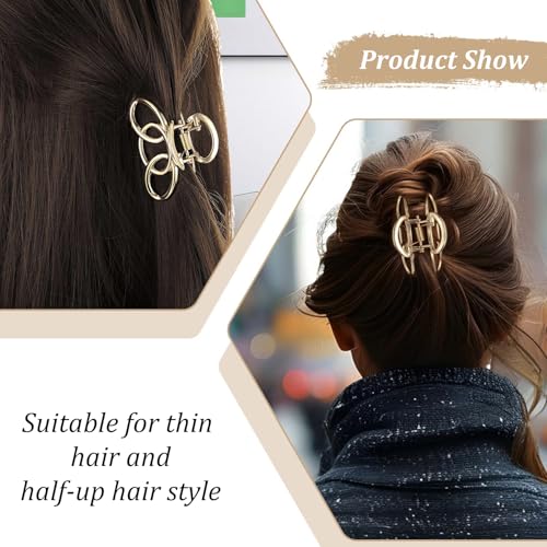 Pinzas metálicas pequeñas para cabello 4 pzas miniatura 4