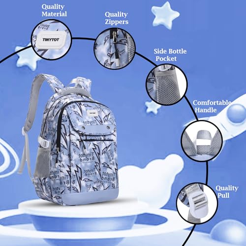 Image of Tinytot 30 Litre Waterproof School Backpack Bags for Women - Large 19 Inch Laptop Bag for Boys &Girls 12+ Years, College Bag for Girls and Boys, Men, Women - Ideal for Office, Travel, School, College