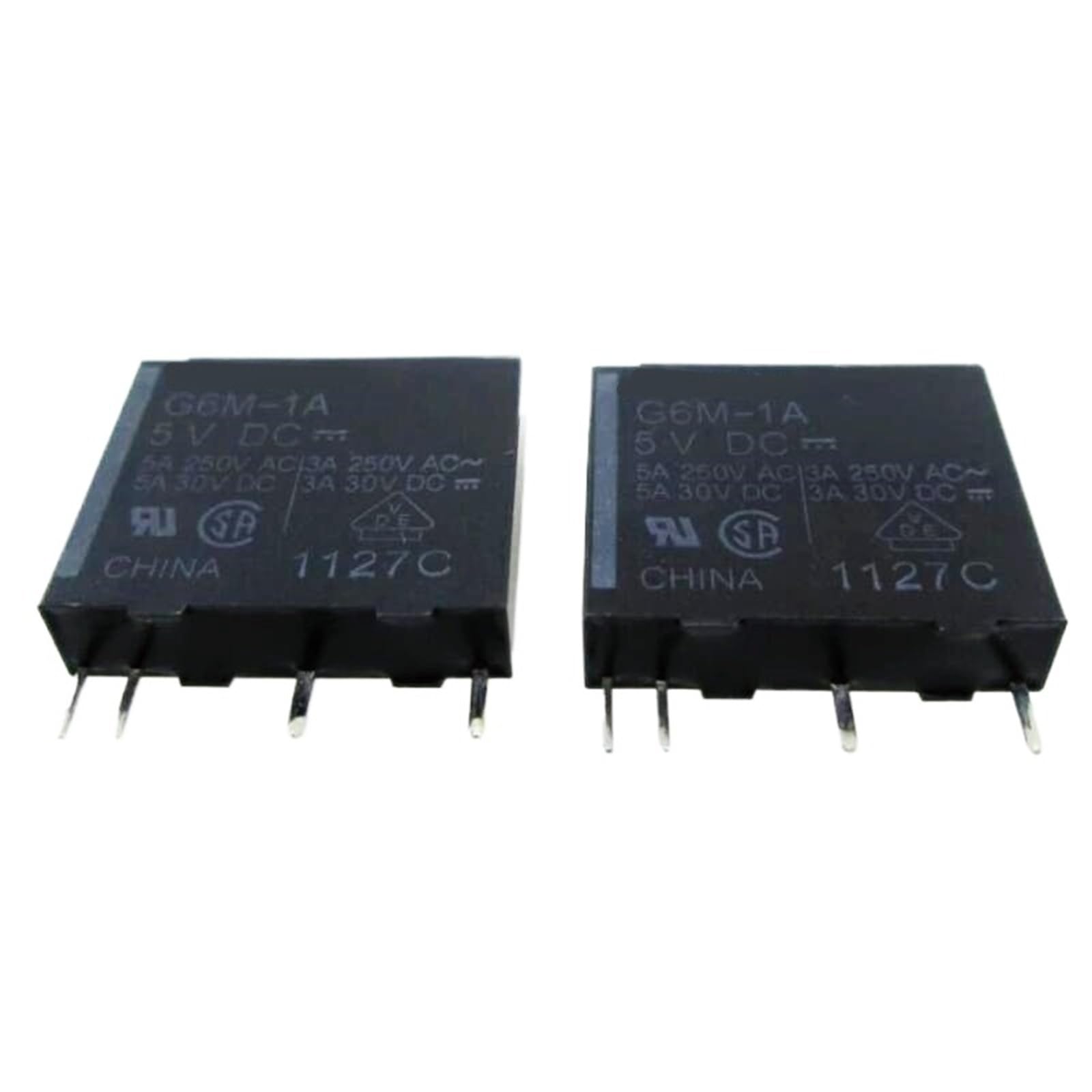 Relais G6M-1A-5 V CC composant de puissance 5A 250 V CA 4 pins x5