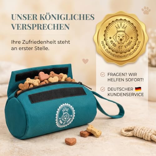 HUND IST KÖNIG Futterdummy Hunde - Futterbeutel Hundetraining