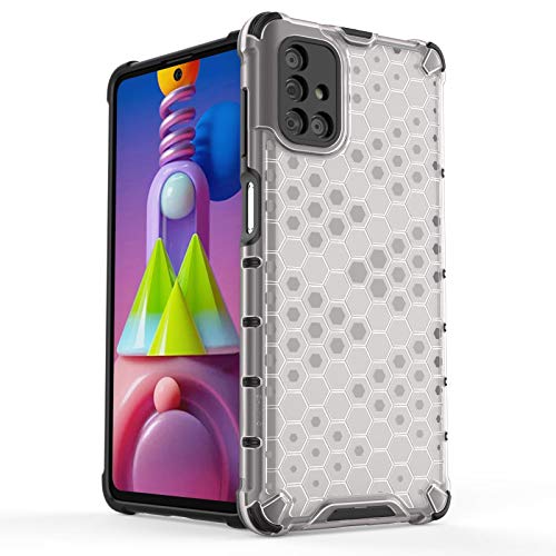 Image of Glasgow Back Case Cover Designed for Samsung Galaxy M51 - Transparent