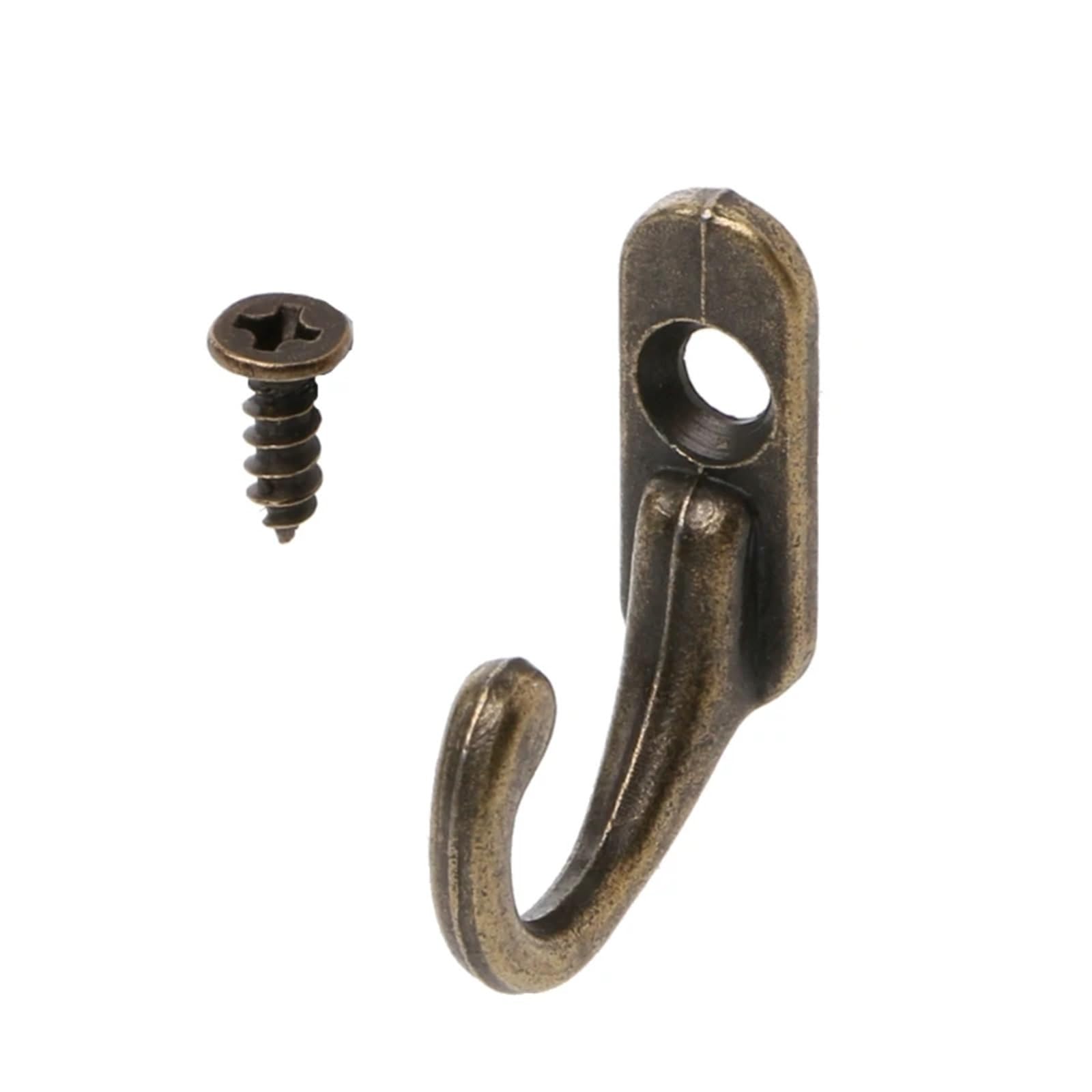 Yusuzh One Color 10Pcs Zinc Alloy Coat Hooks Vintage Bronze Hangers Multi-Purpose Wall Hook Door Load Rack Bathroom Kitchen For Mudroom,Closet