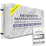 Matratzenhülle 90 x 200 cm- Matratzen Aufbewahrung Schutzhülle, Robuste, Reißfeste, wasserdichte für Umzug & Lagerung - Schützt Gegen Schädlingsbefall, Flecken & Staub