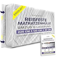 Matratzenhülle 90 x 200 cm- Matratzen Aufbewahrung Schutzhülle, Robuste, Reißfeste, wasserdichte für Umzug & Lagerung - Schützt Gegen Schädlingsbefall, Flecken & Staub