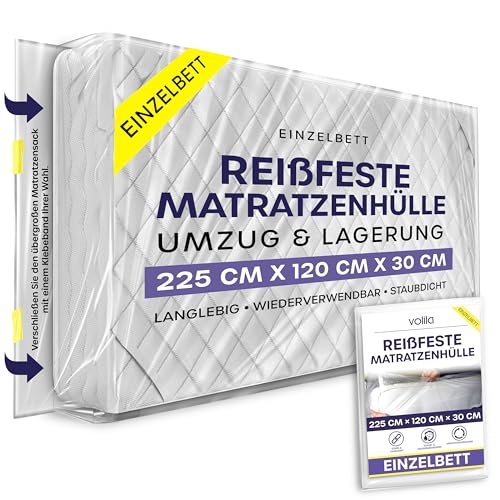 Matratzenhülle 90 x 200 cm- Matratzen Aufbewahrung Schutzhülle, Robuste, Reißfeste, wasserdichte für Umzug & Lagerung - Schützt Gegen Schädlingsbefall, Flecken & Staub