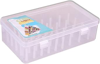 Plastic Bobbin Box, Thread Holder for Embroidery Plastic Spools Box Spools for Embroidery Thread Transparent Plastic Organizer for Embroidery Thread Boxes Box Box 42 Grids