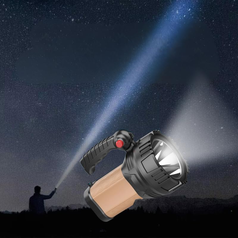 Image of Drumstone [𝐎𝐍 𝐎𝐅𝐅𝐄𝐑 𝟏𝟓 𝐘𝐄𝐀𝐑𝐒 𝐖𝐀𝐑𝐑𝐀𝐍𝐓𝐘 Long Range Torch Light with Blinker & 8 Hours Battery Backup - Rechargeable, High-Power, Ideal for Outdoor, Emergency & Extended Use