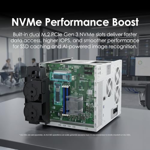 Image of QNAP TS-1655-8G-US 16 Bay Hybrid NAS | Intel 8-core processor, Dual 2.5GbE, High performance and high-capacity, Long-term availability