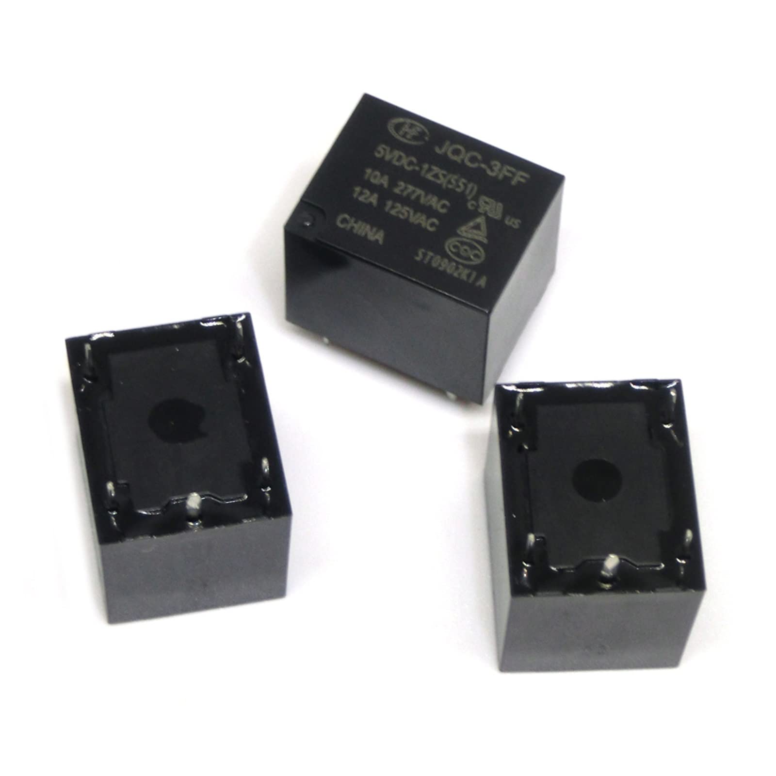GVBAEPIEO 50PCS Relay HF3FF-JQC-3FF- 5VDC-1ZS 12VDC-1ZS 24VDC-1ZS DIP5 1HS 4PIN 5V 12V 24V DC