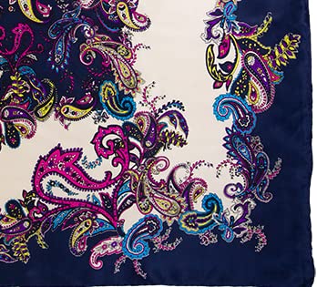 Wyoming Traders Frenzy Silk Charmeuse Silk Wild Rag Scarf3