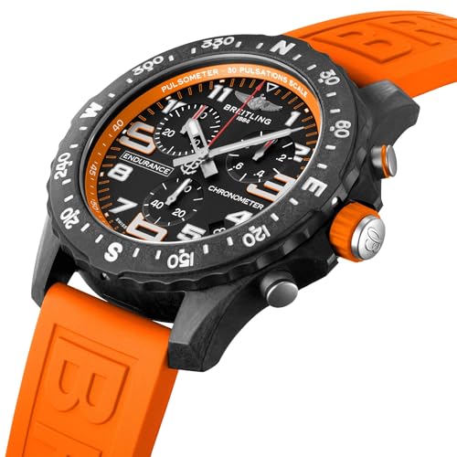 Reloj Breitling Endurance Pro Breitlight naranja negro superreloj de cuarzo, Naranja, Cronógrafo, movimiento de cuarzo