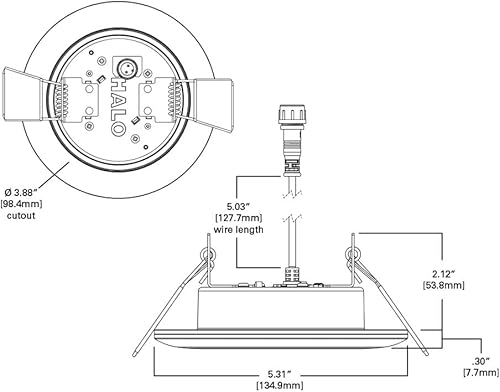 Miniatura 2 de HALO Downlight LED empotrable de 4 pulgadas con luz nocturna, 700 lúmenes, seleccionable 2700K, 3000K, 3500K, 4000K, 5000K CCT