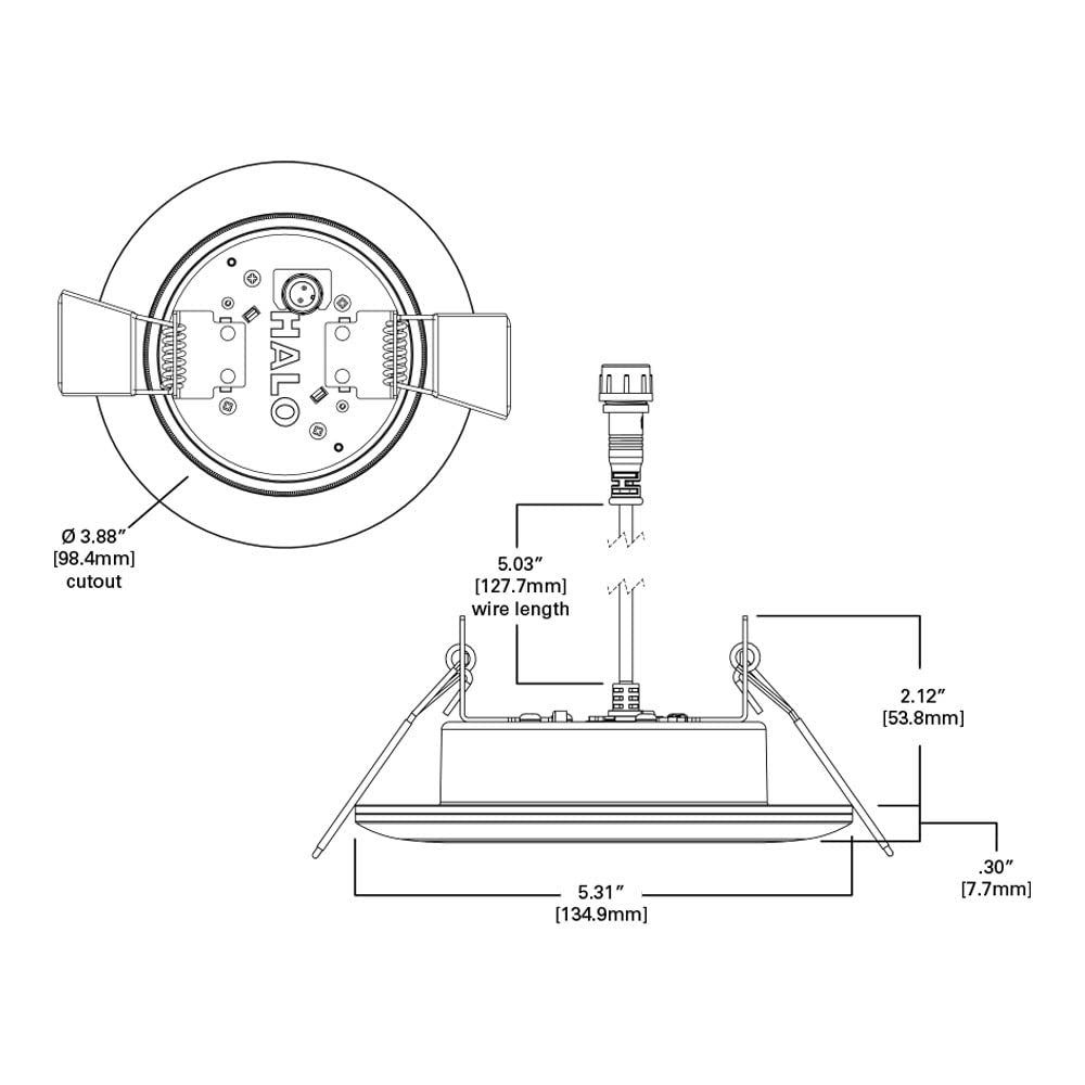 Set Of 3 HALO Canless Recessed Downlight W/Remote Driver/Junction Box - View #3