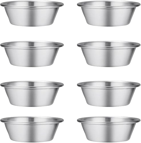 Miniatura 1 de 8 moldes para tarta de huevo, molde de acero inoxidable para hornear cupcakes, moldes de postre reutilizables para la cocina del hogar (M)