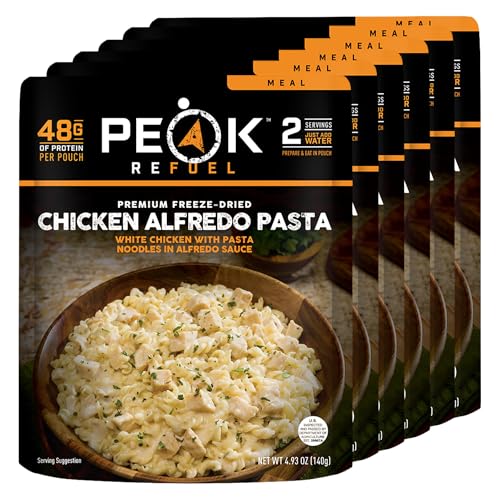 Peak Refuel Chicken Alfredo Pasta | Premium Freeze Dried Camping