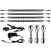 Mingdak LED Safe Lighting Kit - Linkable Motion Sensor Activated LED Light Bars for Under Cabinet, Gun Safe, Locker, Closet, Under Counter, Shelf, Showcase,5000K Daylight,4-Pack ...
