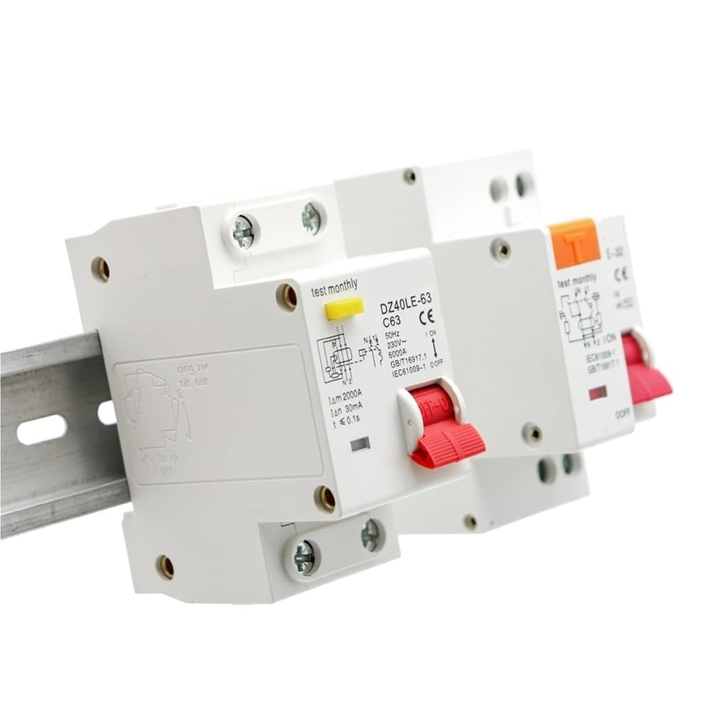 Interruttore Automatico Differenziale RCBO 230 V 1P+N Con Protezione Da Sovraccarico E Cortocircuito 6-63A Componenti elettrici(40A)