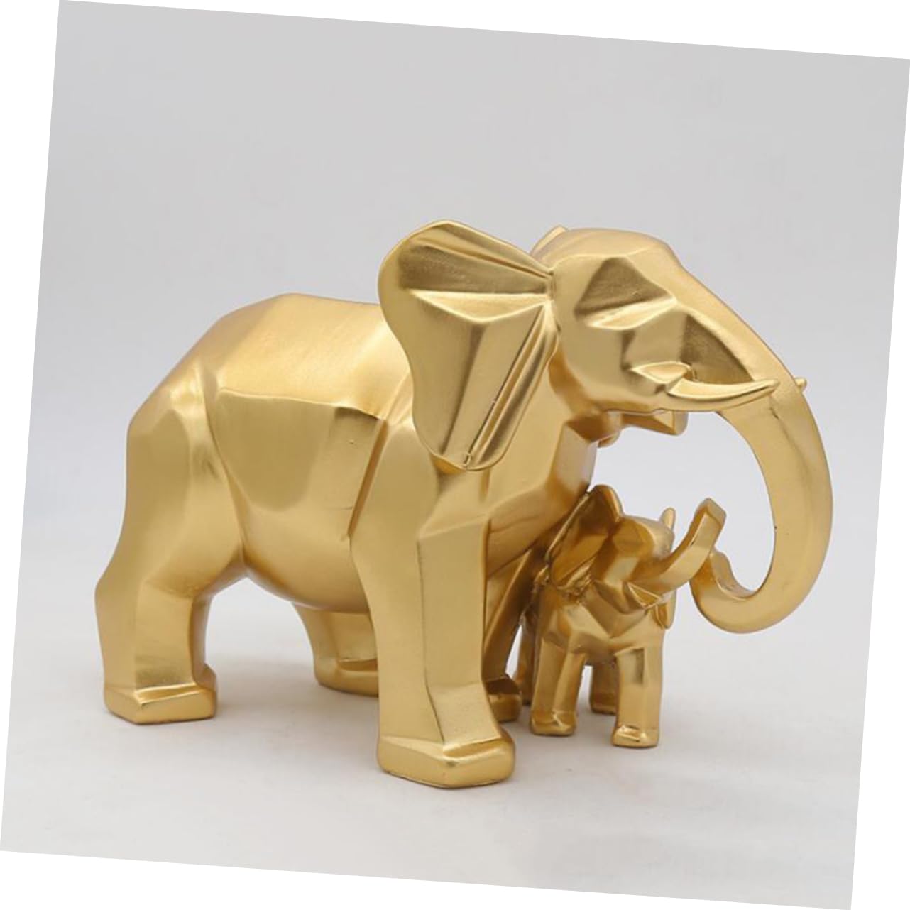 TOPBATHY Decoración Resina Casera Escultura Vívida Escultura Geométrica De Elefante Estatuillas De Elefantes Familiares Escultura Animal Geometrica Recopilación Boda Juguete