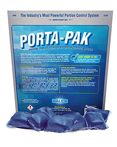 Walex TOI-1090200 Porta-Pak Holding Tank Deodorizer, (Pack of 250)