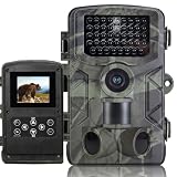 Hspxqur 4K 50MP Hunting Deer Camera with Infrared Night Vision and Motion Detection; IP65-Rated...