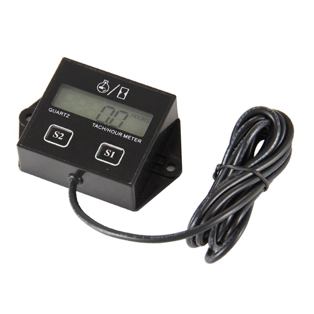 Digital Tachometer RPM Meter LCD Hour Meter for Bike Motorcycle Boat-image-22