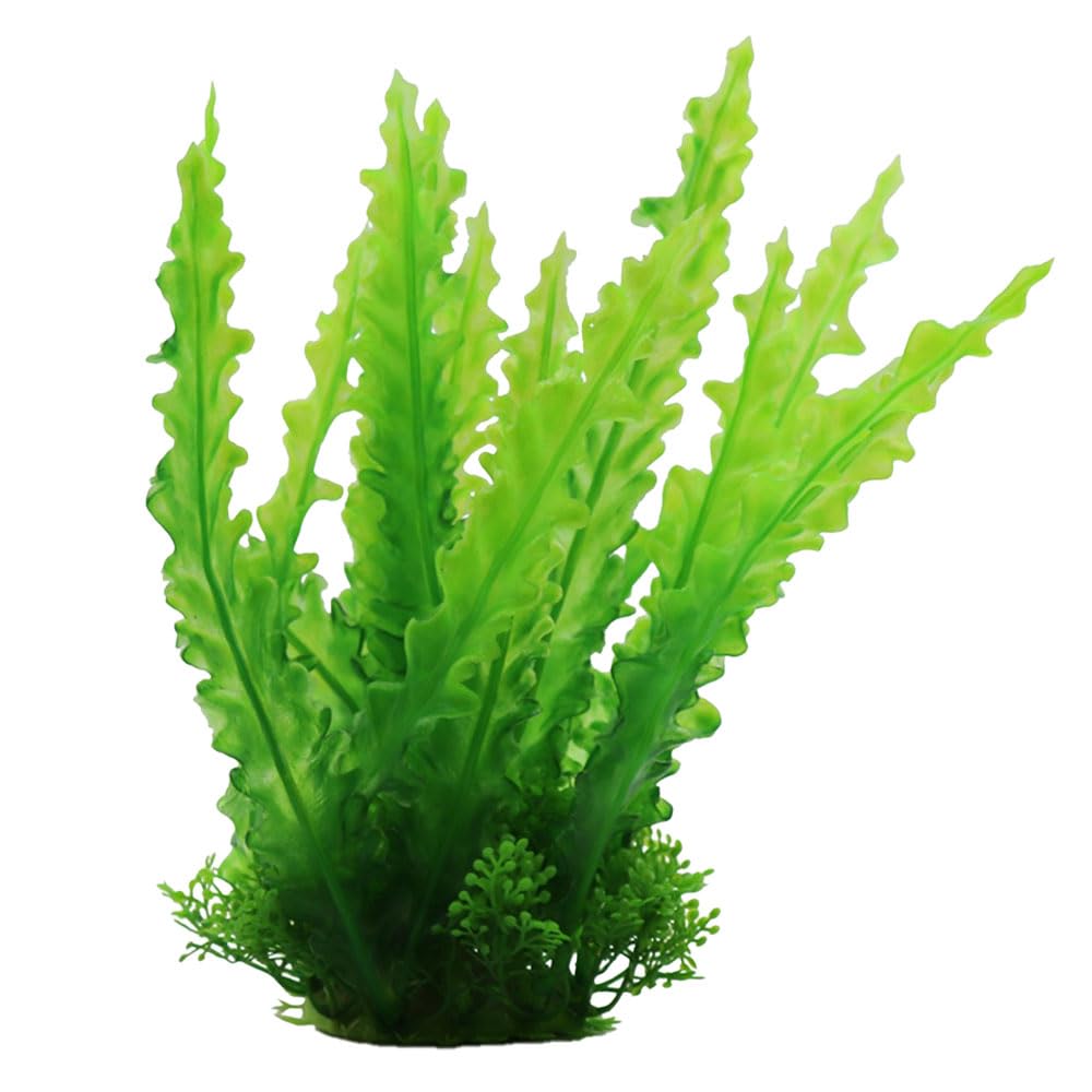 Swell Uk Green Swell Wavy Fern Artificial Plant Aquarium Décor