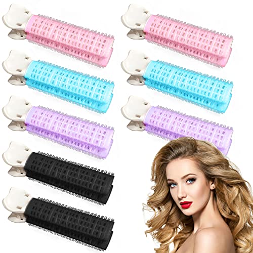 Volumizing Hair Clips,Velcro Hair Clips,Hair Volume Clips for Roots,Fluffy Hair Volumizer Clips,Velcro Rollers Hair Curlers,DIY Hair Styling Tool Instant Hair Volumizing Clips for Women Girls (8 PCS)