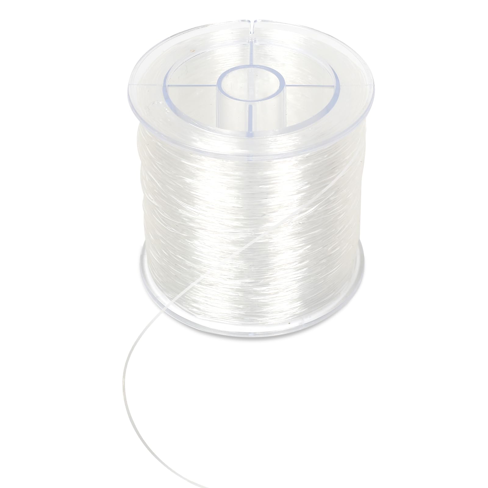 Clear Elastic String for Bracelets,0.8 mm 607 Feet Jewelry Making Beading Thread, Transparent Stretchy Bracelet String