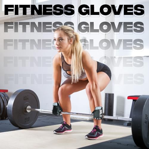 WFX Gym Gloves Fitness Workout Wrist Support, Breathable Non-Slip Silicone Padded Palm Extra Grip Protection Weight Lifting Gloves Men Women Strength Training, Exercise, Pull-Ups & Cycling - Image 5