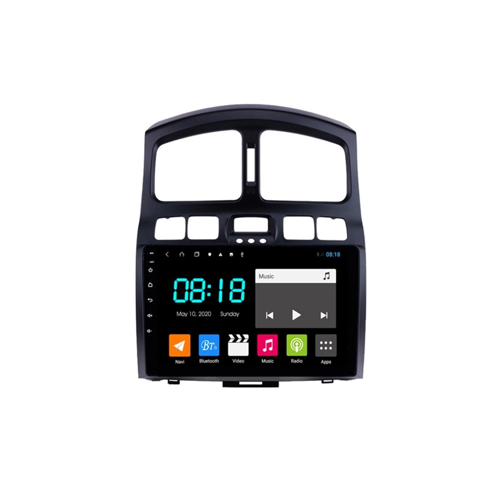9 "Android 10.0 RAM 4G ROM 64G Classic Santa Fe 2005 2015 samochodowy odtwarzacz DVD nawigacja Gps radio multimedialny jednostka stereo