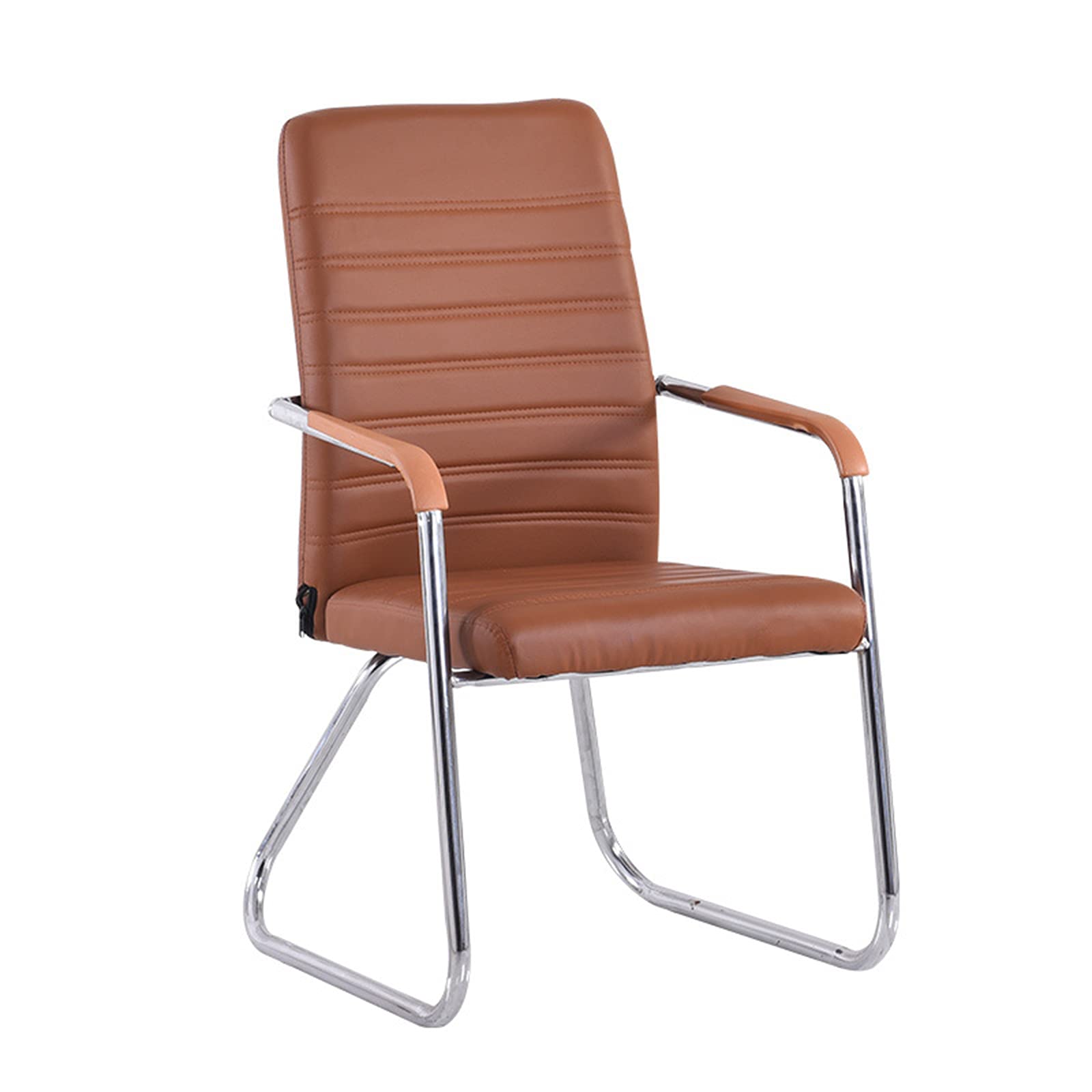 Chaise de bureau ergonomique marron, dossier réglable et maintien lombaire, 54 x 58 x 94 cm