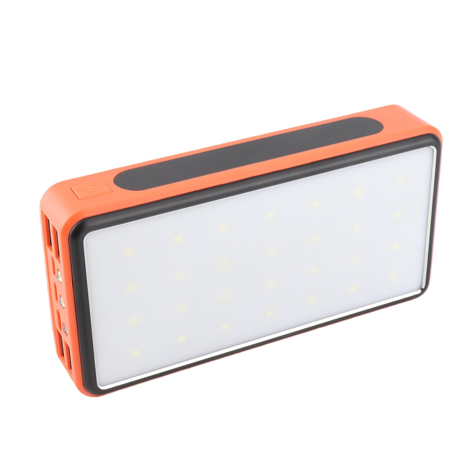 Jeffergarden Banque d'énergie Solaire, Batterie Portable en Alliage d'aluminium 50 000 MAh avec 4 Chargeurs USB et Lampe de Camping LED, Chargeur de Téléphone Solaire pour Randonnées, Voyages,