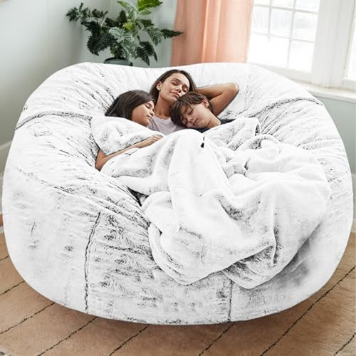 Genérico Sillón Puff para Adultos - Puff Grande para Uso Interior y Exterior - Sillón Redondo Tipo Lounge o de Juego,V,130 * 60