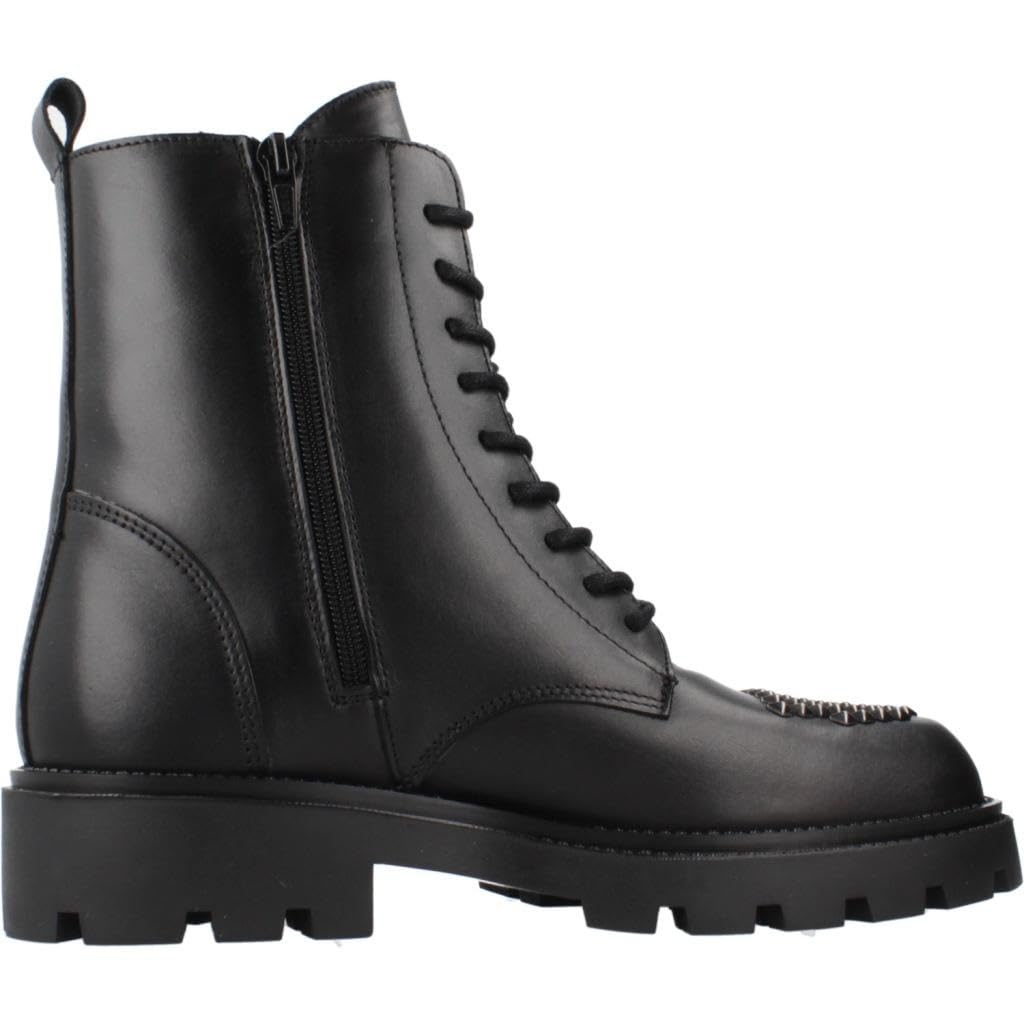 ALPE Bottines en Cuir Agnes Noir