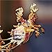 Thomas Kinkade Holidays in Motion Rotating Illuminated Tree Topper Animated Christmas Decor by The Bradford Editions