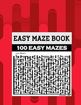 Paperback Easy Maze Book: 100 EASY MAZES for Everyone [Large Print] Book