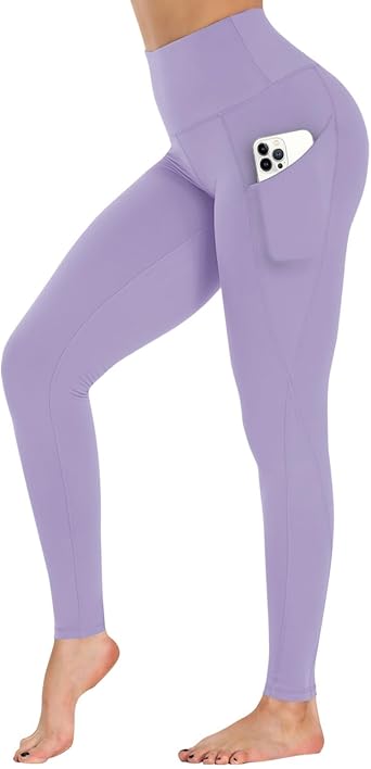 GAYHAY High Waist Yoga Pants with Pockets, Leggings for Women Tummy Control Compression Workout Leggings for Women