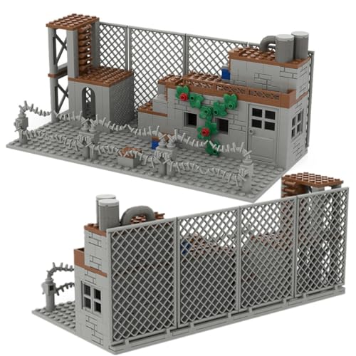 YLtremker Kit de construcción de Escena de Bases Militares, 280 Piezas WW2 Militares Soldados Armas Fuerte Modelo Juguete