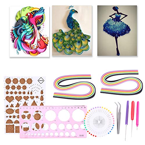 Quilling Tool Kit, Arts Crafts Paper Quilling Diy Tools With 26 Colors Quilling Paper And 7 Kinds Of Tools For Beginners Advanced Quiller Kids And Adults #TOP6