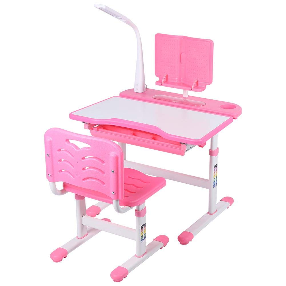 Buy Pink Adjustable Kids Study Table and Chair Sets, Ergonomic Children