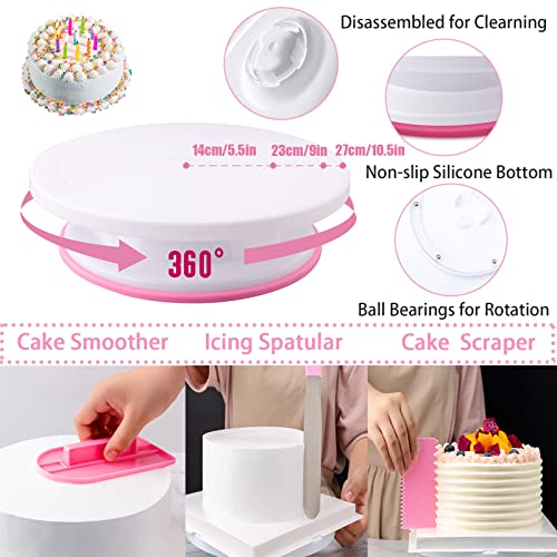 Nifpogo Cake Decorating Kit 301pcs with Piping Nozzles Icing Tips, Bags, Reusable Pastry Bags, Flower Nail, Scrapers - Image 3