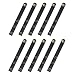 ProCase Cable Ties, Adjustable Leather Cable Straps Wrapper Reusable USB Cord Organizer Fastener Earphone Winder -10 Pieces, Black