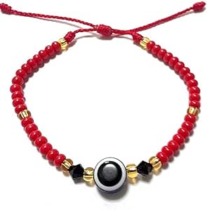 LUXURYGOLD888 Blue Evil Eye RED Bracelet for Protection