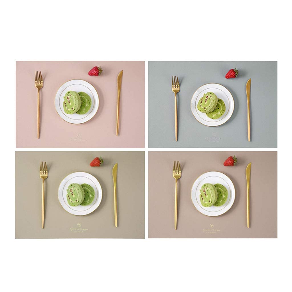 Sets de table multicolores pour salle à manger : lot de 4 napperons lavables