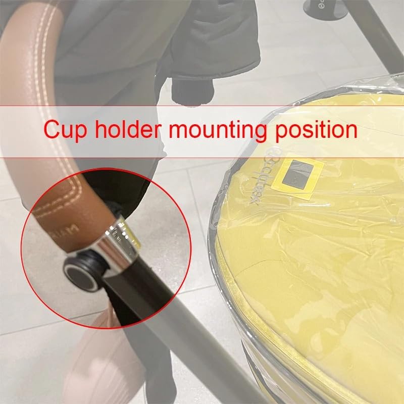 Buggy Coffee Cup Holder with Sawtooth Groove Universal Compatible with Cybex Platinum Priam Melio Mios Eezy Beezy Stroller Drinking Fixture