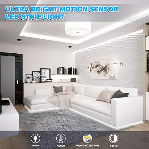 Kit completo con tira de LED blanca con sensor de movimiento miniatura 4