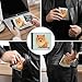 LDGSUPH Cartoon Pomeranian Dog Leather Wallet Slim Bifold Wallet Billfold Purse Fashion Credit Card Holder Front Pocket Wallets for Adult