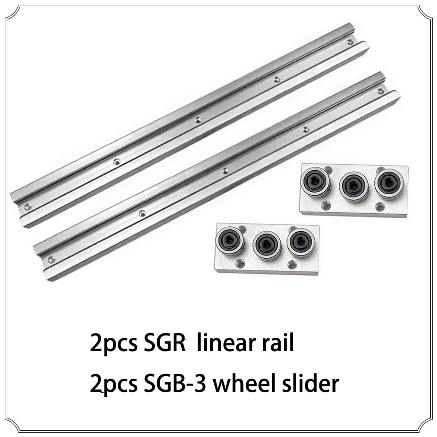 1/2 sztuki wbudowanej dwuosiowej prowadnicy liniowej 28 mm SGR10E zestaw ślizgaczy rolkowych: SGB10E-blok + szyna liniowa SGR10E L1200–1550 mm obróbka drewna (2 szt. SGR10E-SGB 3,1250 mm)