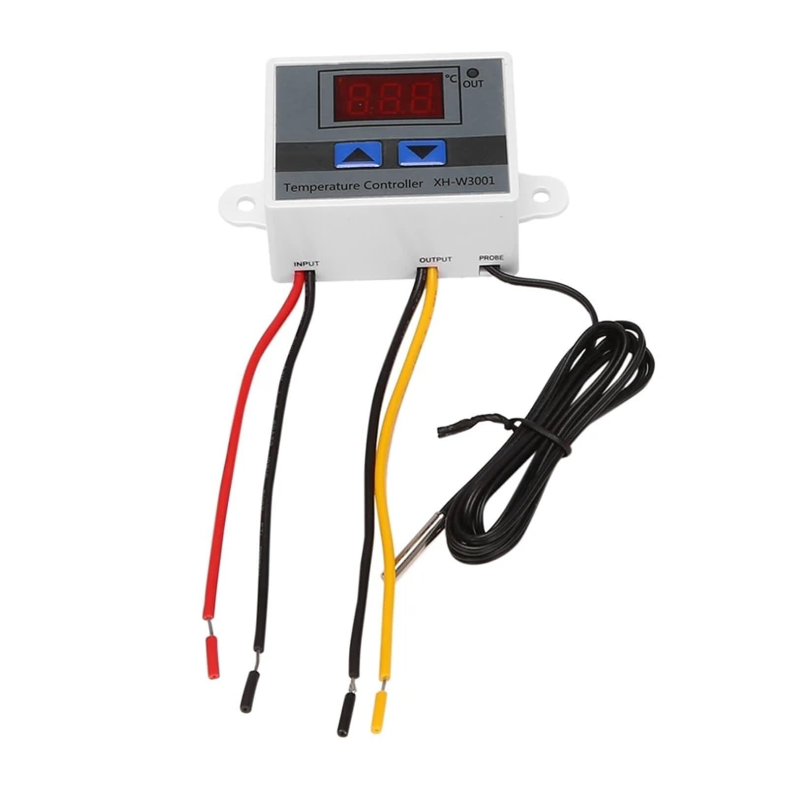 Controlador de temperatura LED Digital 5X 220V Control de termostato 10A con interruptor controlador de incubación de pantalla Digital