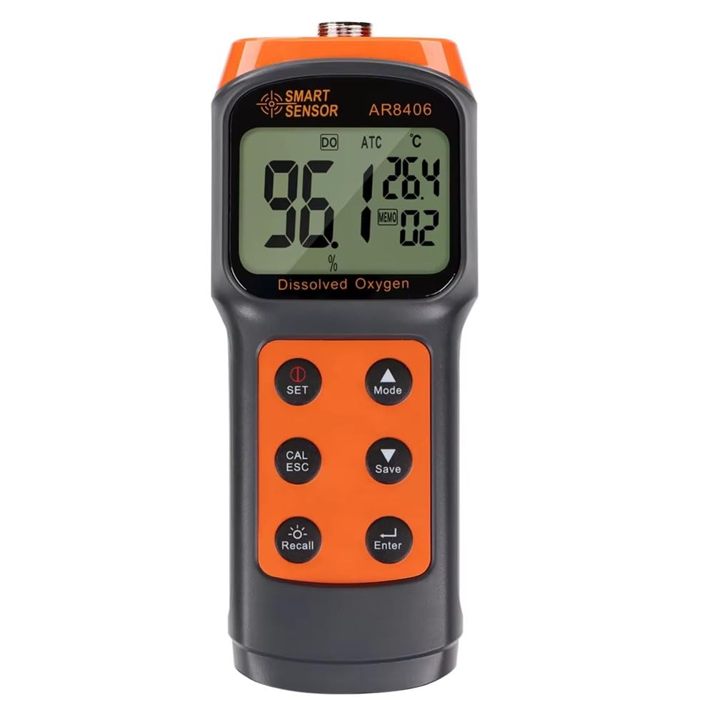 Probador de DO para Acuicultura, Probador de Calidad del Agua, Medidor Digital de Oxígeno Disuelto, Detector de Oxígeno Portátil, Detector de Contenido de Oxígeno